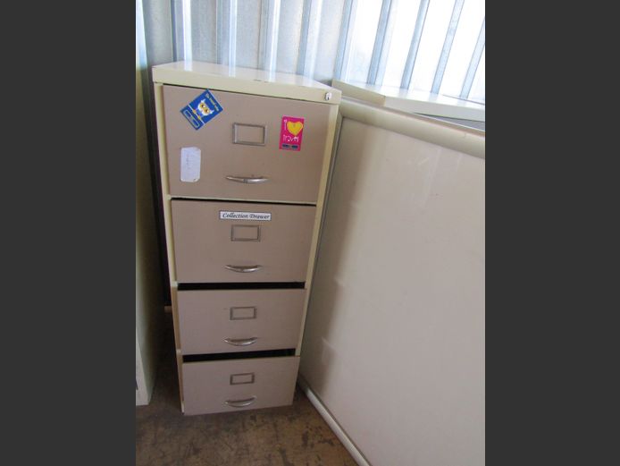 4-Drawer steel cabinet 