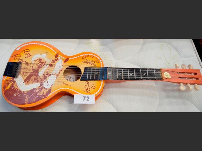 ROY ROGERS ORNAMENTAL CHILD'S GUITAR, 72cm Long