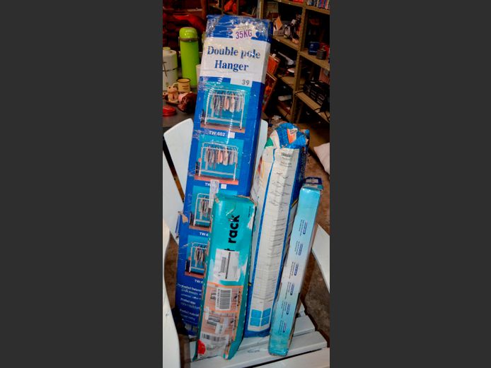 D.I.Y. DRYING RACKS & SHOE RACKS [Condition unknown]
