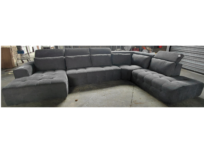 SAVANNAH 3PC FABRIC SAND LOUNGE SUITE 