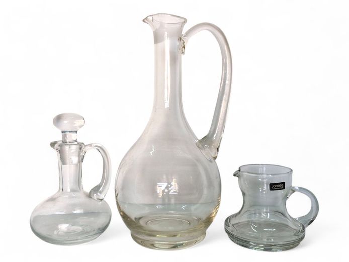 Jonelle Handmade Glass Pitcher & Glass Decanters
