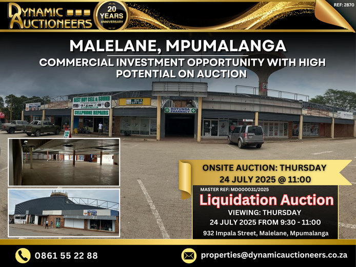COMMERCIAL INVESTMENT PROPERTY WITH HIGH POTENTIAL- ONSITE AUCTION
