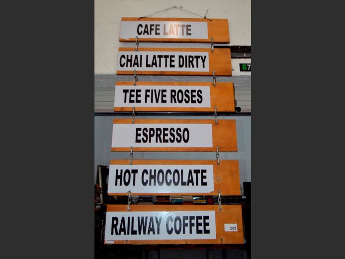 WALL HANGING MENU BOARD, 146 x 75cm