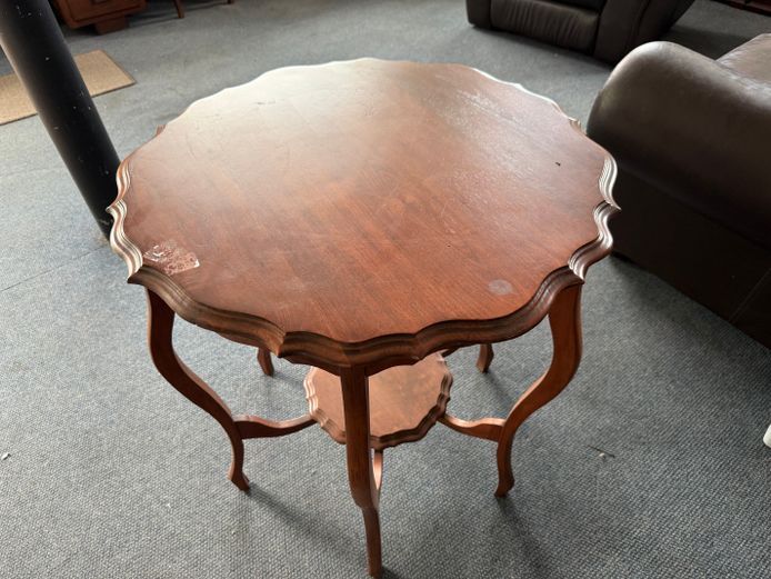 Round Imbuia Table 