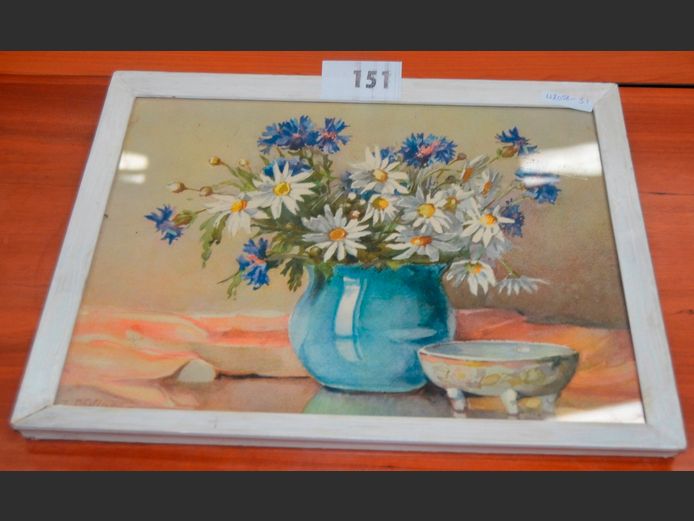 FRAMED WATERCOLOUR "STILL LIFE" SIGNED T PHILIPPE, 39.5 x 30cm