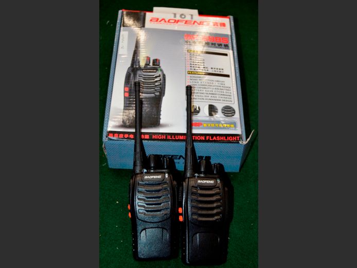 SET OF 4 BAOFENG 2-WAY RADIOS [Untested]