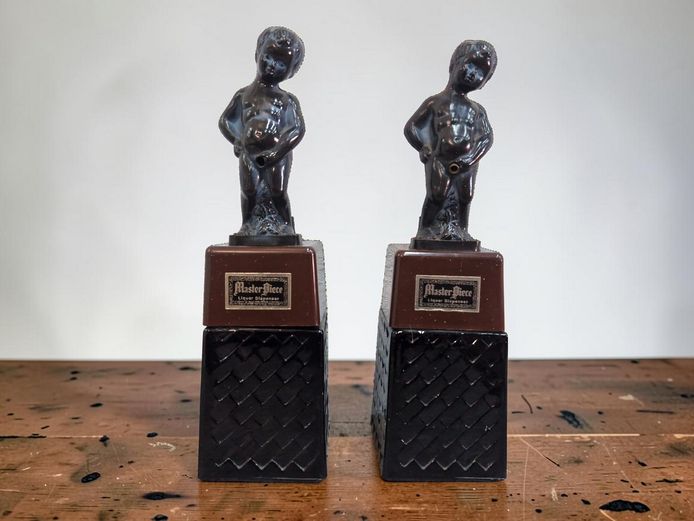 Pair of Vintage "MasterPiece" Novelty Liquor Dispensers