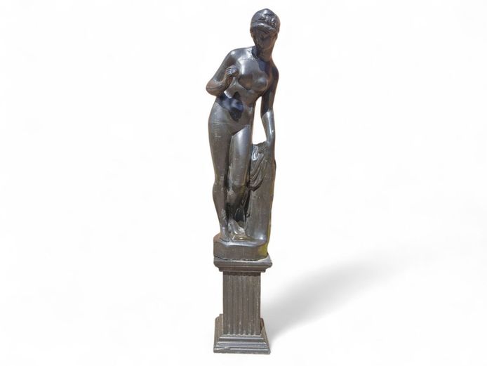 Life-Size Concrete Statue of Venus on Pedestal