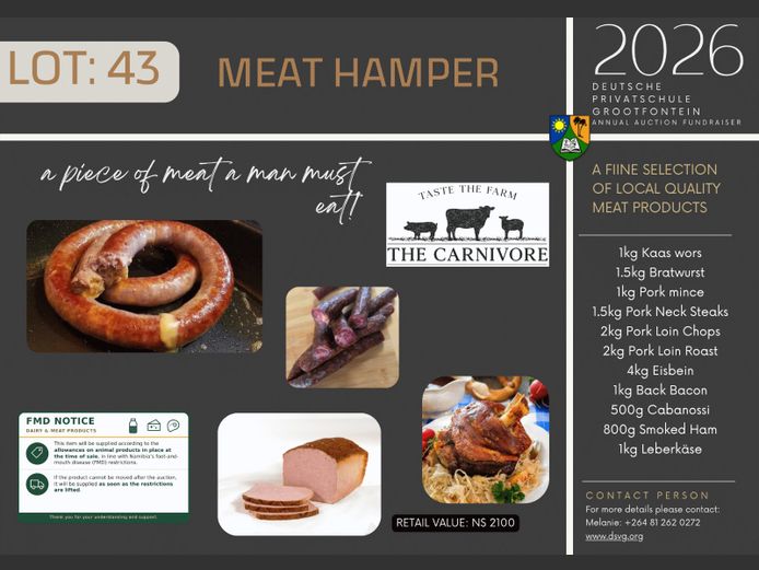 DEUTSCHE PRIVATSCHULE GROOTFONTEIN | MEAT HAMPER