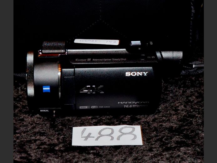 SONY 4K, 16.6 MP HANDYCAM WITH ACCESSORIES & BAG [Untested]