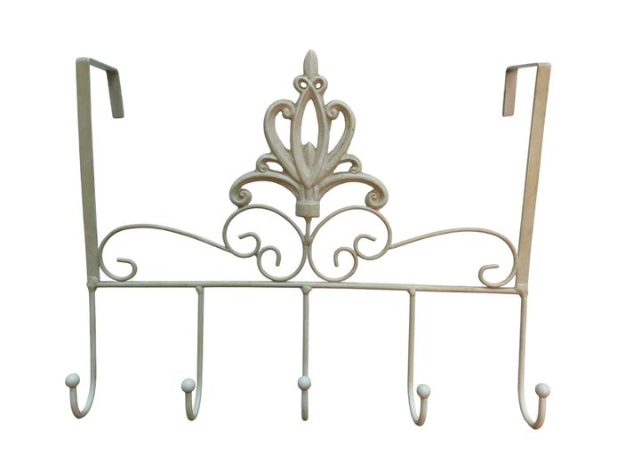 Decorative Over-the-Door Metal Hook Rack