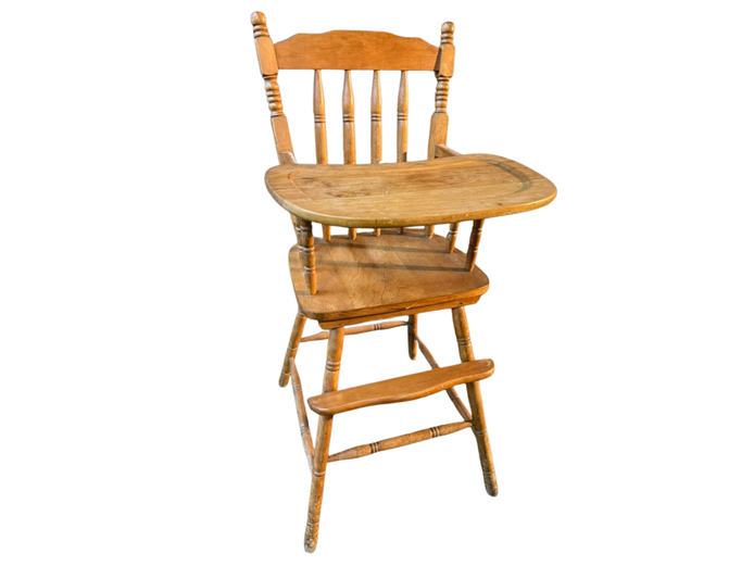 Wooden Baby High Chair 
