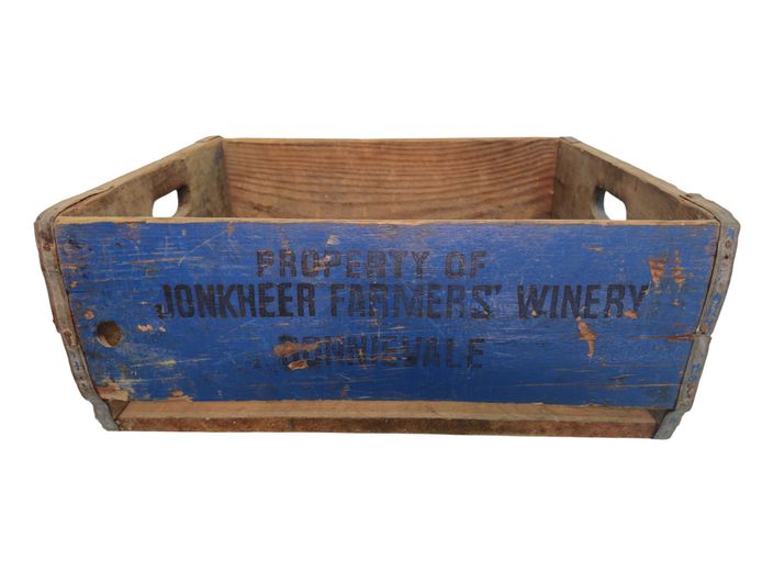 Vintage Jonkheer Farmers' Winery Bonnievale Stenciled Timber Crate