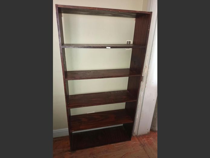 DARKWOOD 5-TIER BOOKSHELF, 93 x 30 x 178cm