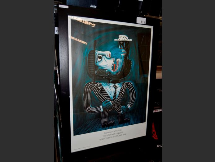 BLACK FRAMED PRINT "NORMAN CATHERINE" THE TATE GALLERY, 66 x 53cm