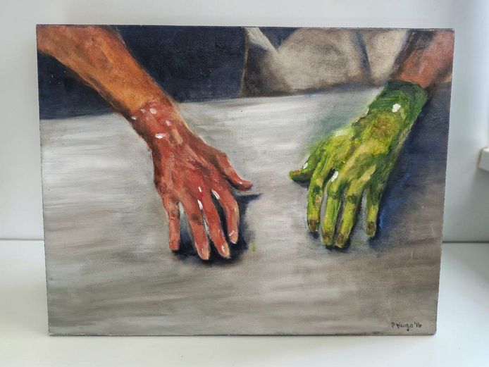 Pauline Hugo Contemporary Expressionist Oil on Canvas, 2016
