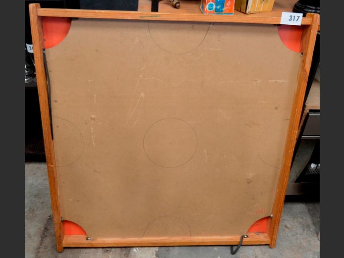 PINE FRAMED FINGERBOARD, 96 x 93cm