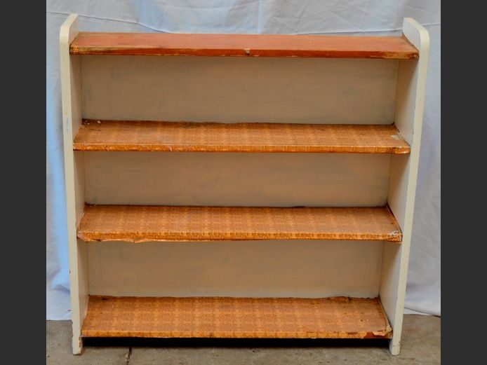WHITE 4-TIER BOOKSHELF, 91 x 21 x 91cm [Needs some attention]