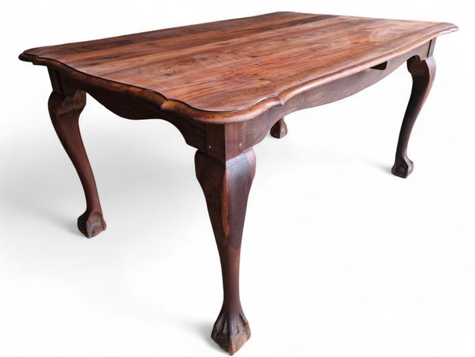 Vintage Stinkwood Ball & Claw Dining Table