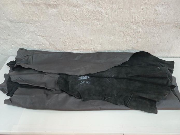 Large Black Synthetic Leather Sheet