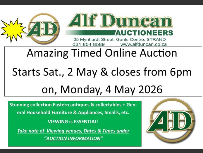 Amazing Oriental & Eastern Timed Online Auction
