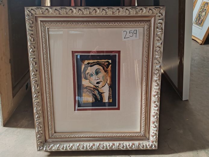 Watercolour painting of woman (STC)