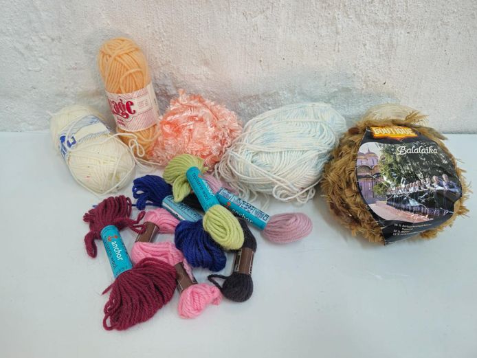 Assorted Vintage Craft Yarn Lot with Anchor Tapestry Wool