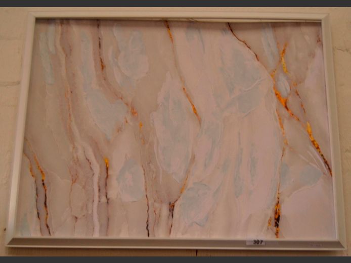 FRAMED ABSTRACT MIXED MEDIA ON BOARD, 118.5 x 89cm
