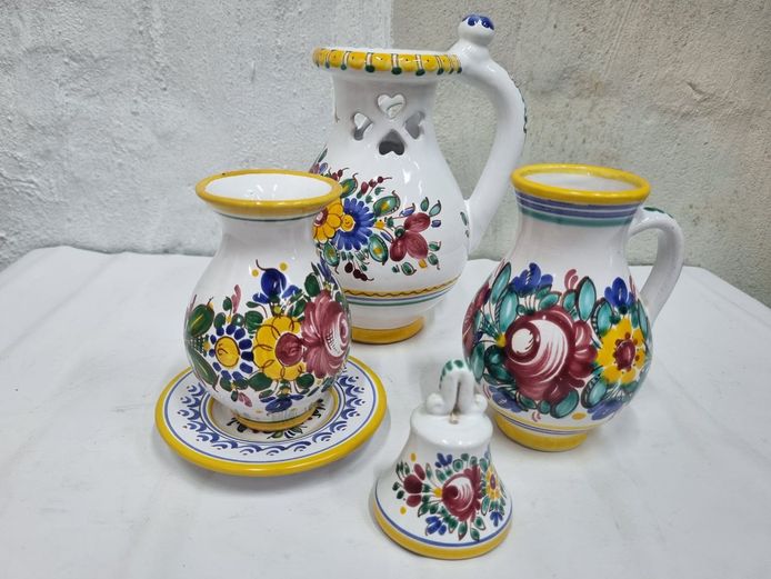 Hand-Painted Mediterranean Ceramic Set