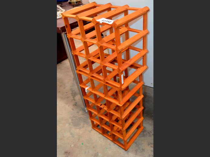 OAK WINE RACK, 30 x 20 x 81cm
