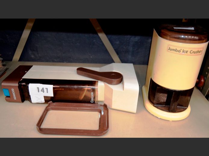 KENWOOD CASCADE SODA STREAM MACHINE & JUMBO ICE CRUSHER