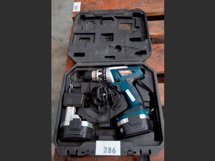 RYOBI 12V CORDLESS DRILL IN CASE [Untested]
