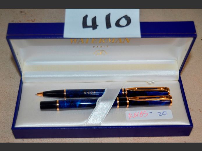 WATERMAN PEN SET EMBOSSED WITH STANDARD BANK LOGO