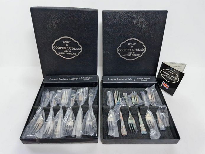 Cooper Ludlam Sheffield Pastry Fork Sets (12)