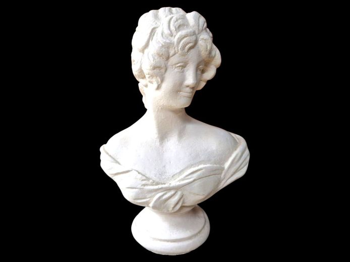 Vintage Cemcrete Bust Statue