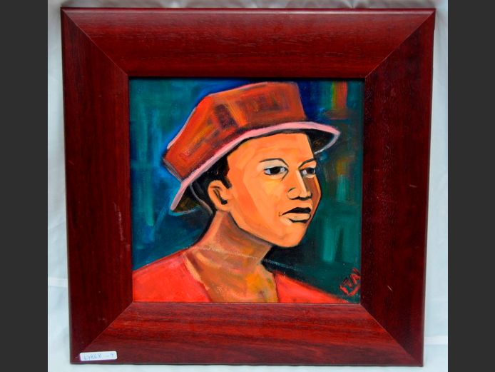 ITAI VANGANI OIL ON BOARD, 28 x 28cm [S6202]