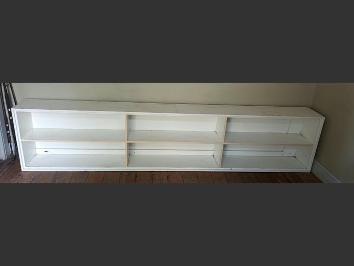 WHITE MULTI-TIER SHELF