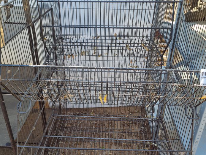 6 X STEEL MESH BASKETS