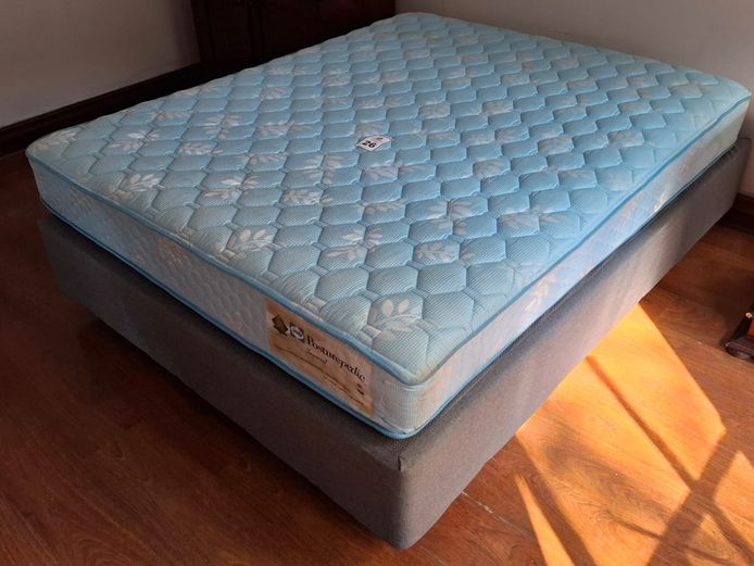 Double bed base and mattrass