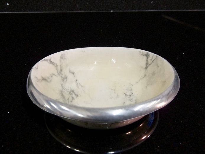 Julia Knight Eclipse "Marble Mist" Small Serving Bowl