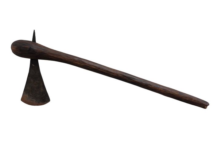 Traditional Shoka Axe with Forged Iron Blade