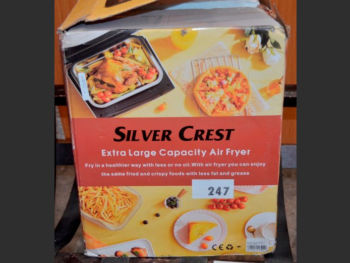 SILVER CREST EXTRA LARGE CAPACITY AIR FRYER [Switches on, untested further]