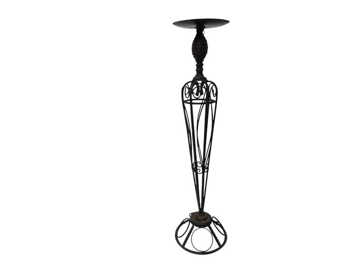 Vintage Wrought Iron Pricket Candlestick