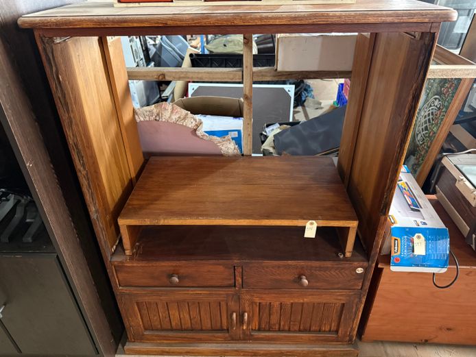 Solid Wood TV Unit 