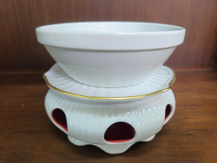 KPM Bavaria Porcelain Warmer & Hutschenreuther Novum Bowl Set