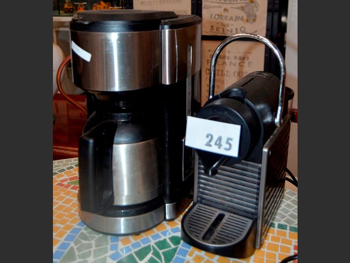 ESPRESSO MACHINE & A SILVER CREST COFFEE PERCOLATOR [Switch on, untested further]