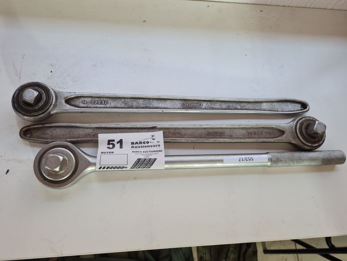 3 X RATCHET WRENCHES