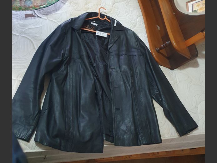 NEW MASTER 2XL BLACK LEATHER MEN'S JACKET