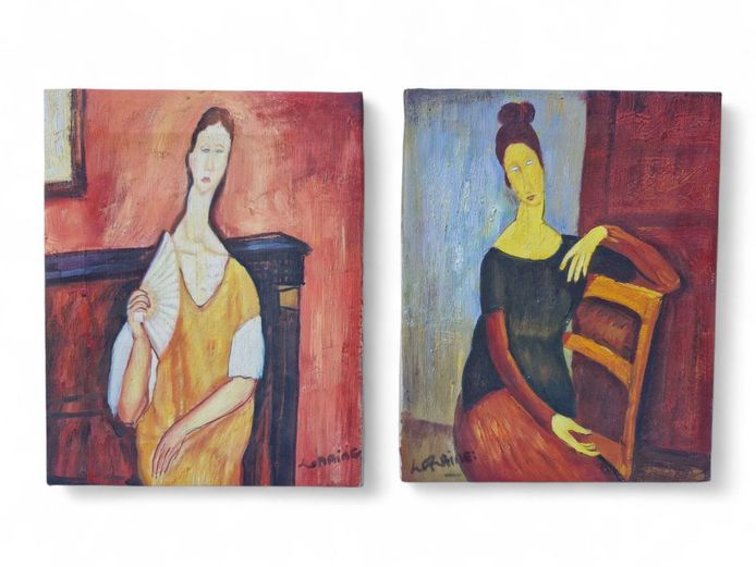 Set of "Portrait of Jeanne Hébuterne" after Amedeo Modigliani