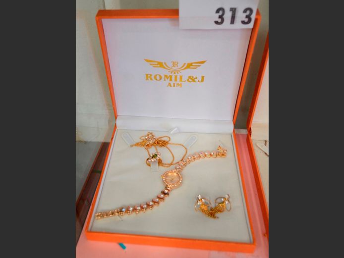 ROMIL & J WATCH, NECKLACE, RING & EARRING SET